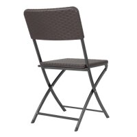Bolero Rattan Klappstühle Braun (2 Stück)
