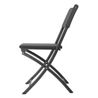 Bolero Rattan Klappstuhl Schwarz (2 Stück)