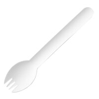 Fiesta kompostierbare Papier-Sporks 160mm (100 Stück)