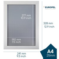 Europel Klapprahmen A4 25mm matt weiß 2