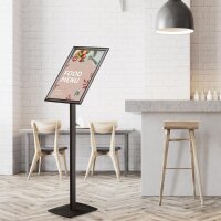 Europel Infostand schwarz mit Klapprahmen A3 25mm 3