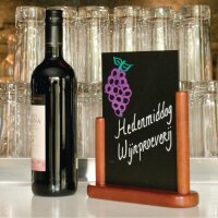 Securit Tischtafel Mahagoni A5 3