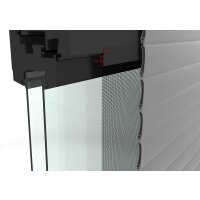 Fensterbausatz "COMPACT XL" 130x220 cm in Anthrazit