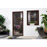 Alu-Fensterbausatz "MASTER SLIM XL" 130x220 cm in Braun