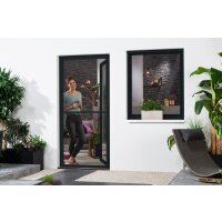 Alu-Fensterbausatz "MASTER SLIM XL" 130x220 cm in Anthrazit