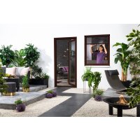 Alu-Fensterrollo Bausatz "SMART" 130x160 cm in Braun