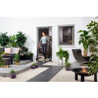 Lamellenvorhang Polyester 100x220 cm in Anthrazit