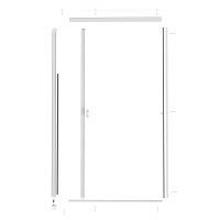 Alu-Türrollo Bausatz "SMART" 125x220 cm in Anthrazit