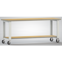 Standard-Werkbank fahrb. 2000x700x840 BM-Pla.40mm Ablageboden