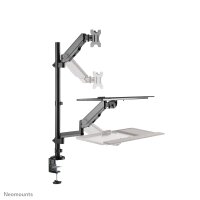 Neomounts DS90-325BL1 Sitz-Steh-Arbeitsplatz Tischmontage 17-32" - Gasfeder
