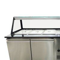 SNACK-Line Bain-Marie Theke 3x GN1/1, Granit Star Galaxy schwarz, 123x82x85,5