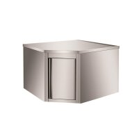 Wandhängeschrank aus Edelstahl,