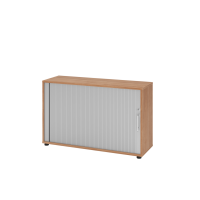 Rollladenschr.hor. 2OH 120cm RE Nussb./Silb.