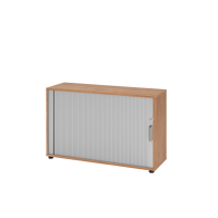 Rollladenschr.hor. 2OH 120cm SG Nussb./Silb.