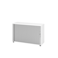 Rollladenschr.hor. 2OH 120cm BM Weiß/Silber