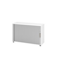 Rollladenschr.hor. 2OH 120cm SG Weiß/Silber