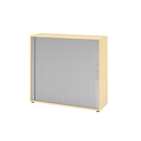 Rollladenschr.hor. 3OH 120cm BS Ahorn/Silber