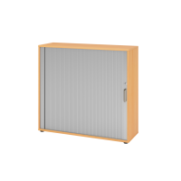 Rollladenschr.hor. 3OH 120cm SG Buche/Silber