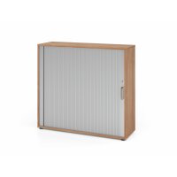 Rollladenschrank 1733S 3OH SG Nussb/silb gallery