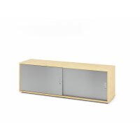 Sideboard 1,5OH, Ahorn/Silber gallery