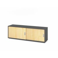 Sideboard 1,5OH, Graphit/Ahorn gallery