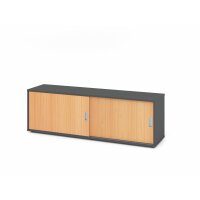 Sideboard 1,5OH, Graphit/Buche gallery
