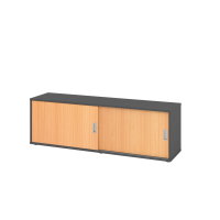 Sideboard 1,5OH, Graphit/Buche gallery