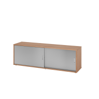 Sideboard 1,5OH, Nussb./Silber