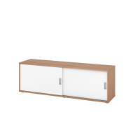 Sideboard 1,5OH, Nussb./Wei&szlig;