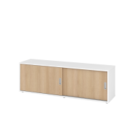 Sideboard 1,5OH, Wei&szlig;/Eiche