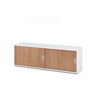 Sideboard 1750S, wei&szlig;/Nussbaum