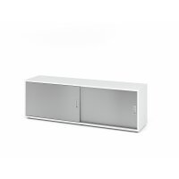 Sideboard 1,5OH, Weiß/Silber gallery