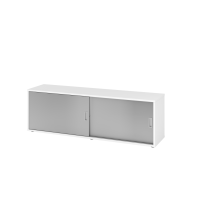 Sideboard 1,5OH, Weiß/Silber gallery