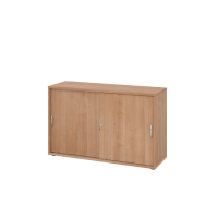 Schiebet&uuml;renschrank 2 OH BM Nussbaum/Nussbaum