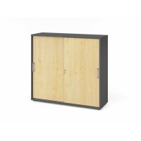 Schiebetürenschrank 3 OH CE Graphit gallery