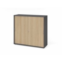 Schiebetürenschrank 3 OH BM Graphit gallery