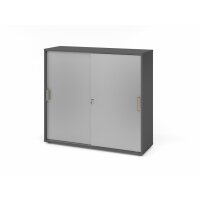 Schiebetürenschrank V1753S SG Graphit/Si