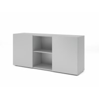 Sideboard 2OH mit Schiebetüren Grau gallery