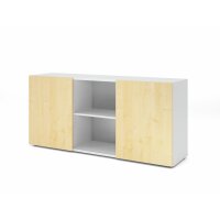Sideboard 2OH mit Schiebetüren Wei& gallery