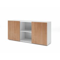 Sideboard 2OH mit Schiebetüren Wei& gallery