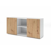 Sideboard 2OH mit Schiebetüren Wei& gallery