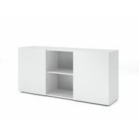 Sideboard 2OH mit Schiebetüren Wei& gallery