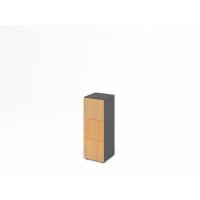 Schliessfachschrank 3OH Graphit/Buche,3x gallery