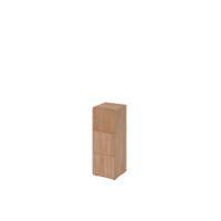 Schliessfachschrank 3OH Nussbaum,3xDS