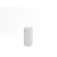 Schliessfachschrank 3OH Weiss/Grau,3xZS gallery