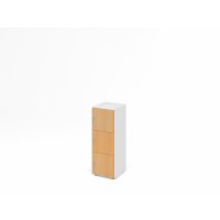 Schliessfachschrank 3OH Weiss/Buche,3xDS gallery