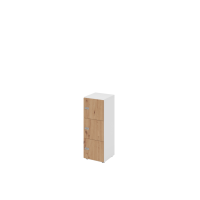 Schliessfachschrank 3OH Weiss/Ast.,3xZS