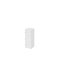 Schliessfachschrank 3OH Weiss,3xDS