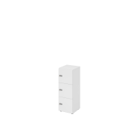 Schliessfachschrank 3OH Weiss,3xZS
