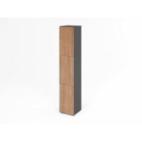 Schliessfachschrank 6OH Graphit/Nuss,3xD gallery